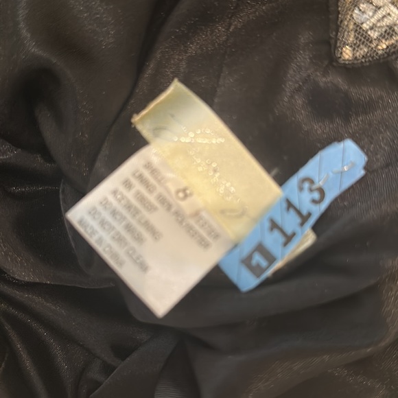 Jazz couture size 8 black and sequin long gown. - Picture 11 of 13